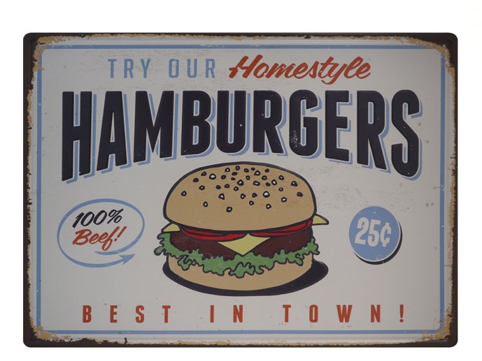 Retro Wandbord 30×40