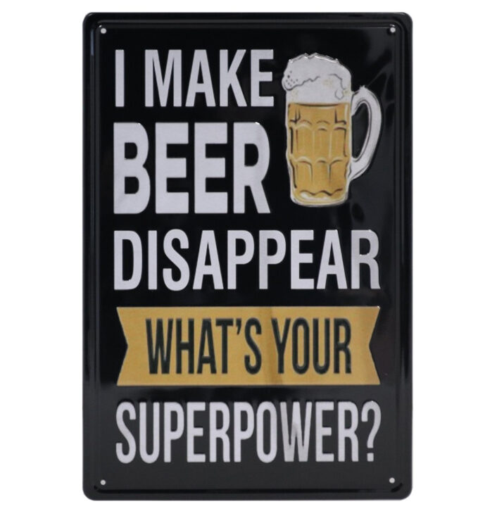 Beer disappear Retro Wandbord 30×20