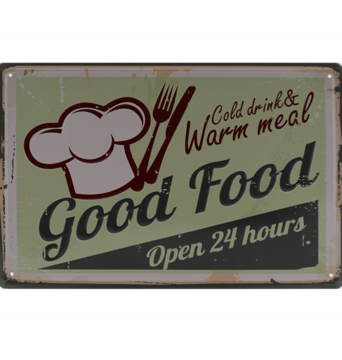 Good food Retro Wandbord 20×30